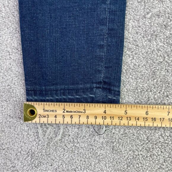 Abercrombie & Fitch Jeans Women's 24 Blue Skinny Mid-Rise Dark Denim - Picture 10 of 11